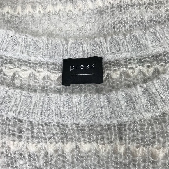 NWT Boutique Oversized Sheer Grey Sparkly Light - Picture 5 of 8